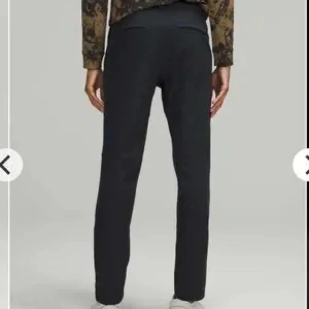 Lululemon Commission Pants Slim Warpstreme Fabric Black Size 38 - Picture 3 of 4